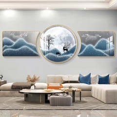 客厅装饰画新款高级壁画山水画大气墙面装饰寓意好沙发背景墙挂画
