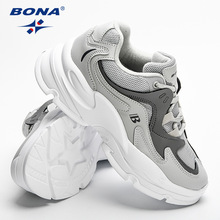 BONA正品官方高品质鞋休闲运动鞋女款低帮潮鞋耐磨透气时尚百搭