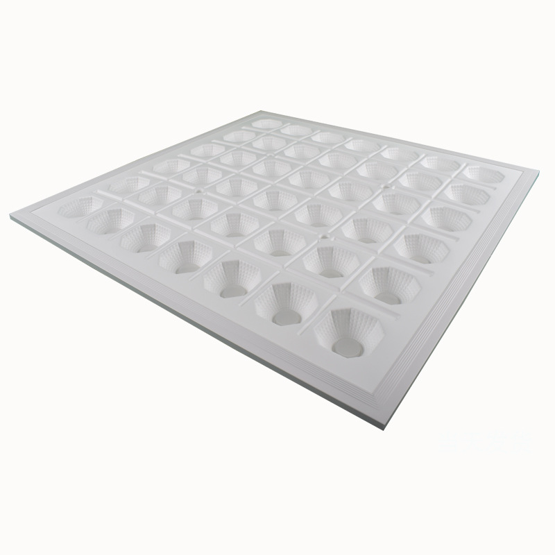 照明led方形格栅灯600x600嵌入式防眩光护眼平板灯UGR19|ru