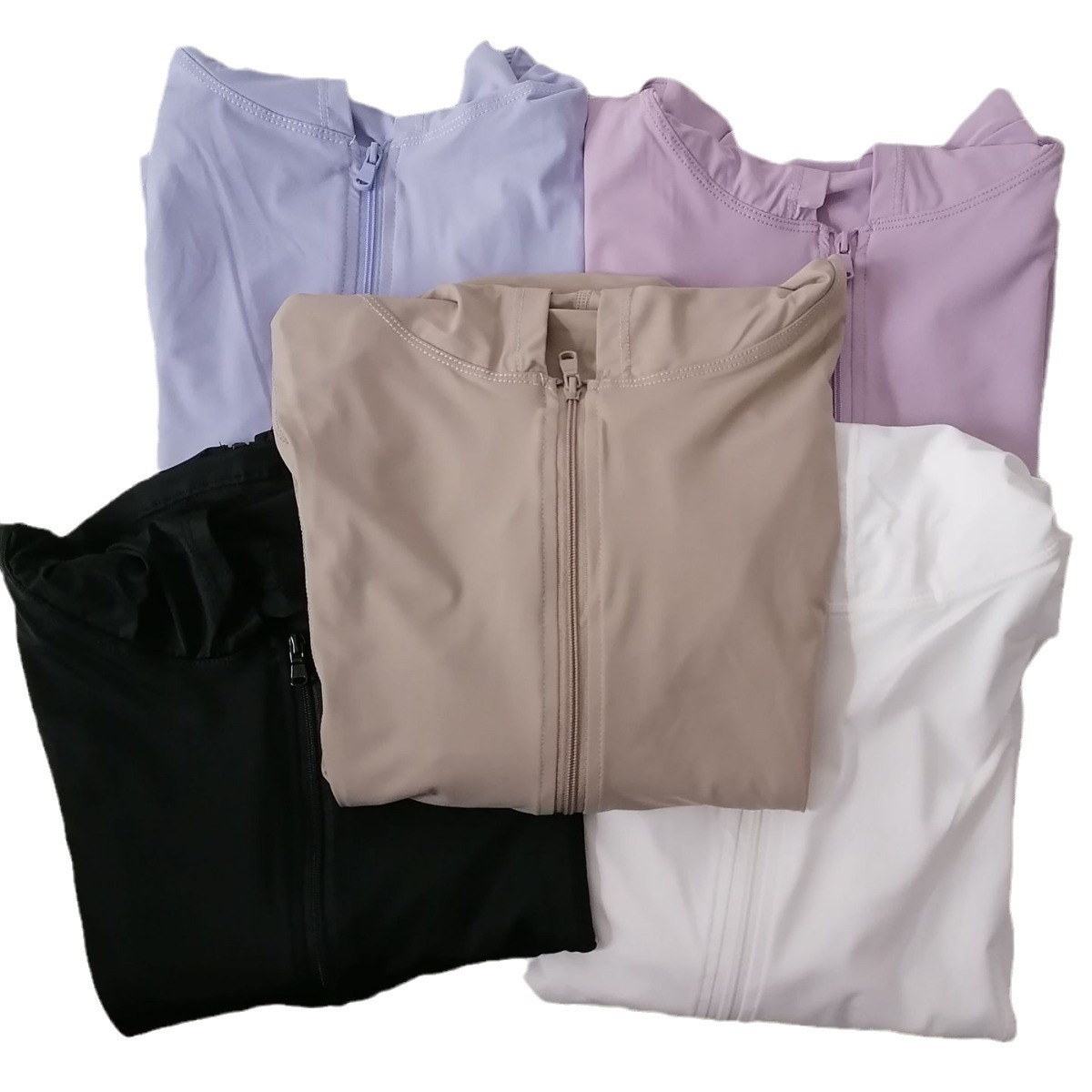 Ropa fina de yoga para mujer, chaqueta informal, sudadera con capucha y cremallera de manga larga, top deportivo para correr, alta elasticidad