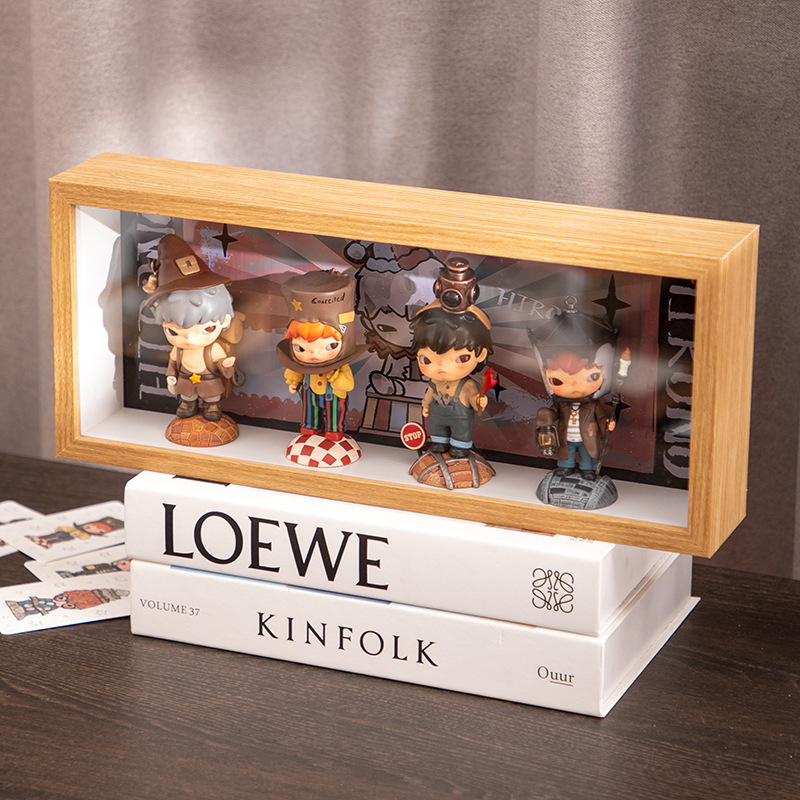 Bubble Mart Display Box Molly Ono Figure Blind Box DIY Hollow Photo Frame Storage Dustproof Stereo Display Box Bubble Mart Display Box Molly Ono Figure Blind Box DIY Hollow Photo Frame Storage Dustproof Stereo Display Box