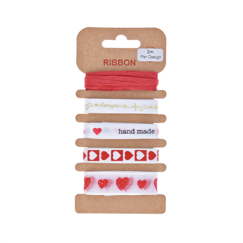 Decoración del día de San Valentín chino Cinta Roja arco material Cinta de embalaje de regalo de San Valentín de Amazon