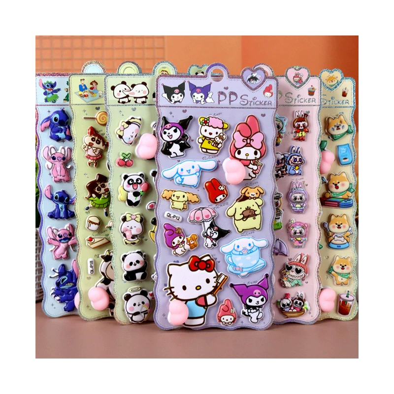 Sanrio, гель для кожи ягодиц, детская наклейка с мультфильма, антистресс, единорог, панда