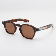 豺狼的日子同款墨镜ZEPHIRINI玳瑁色潮男日系手工复古大脸板材框