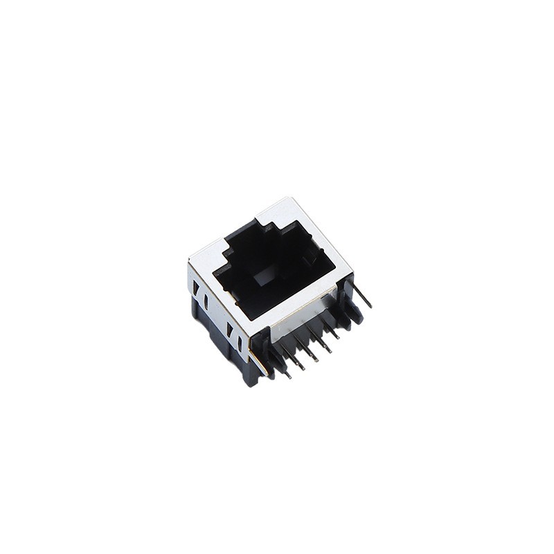Rj45 Connector Network Socket 55A-8P8C-1X1 Half-Pack Connector Crystal Head Flame-Retardant Power Engineering Plastic