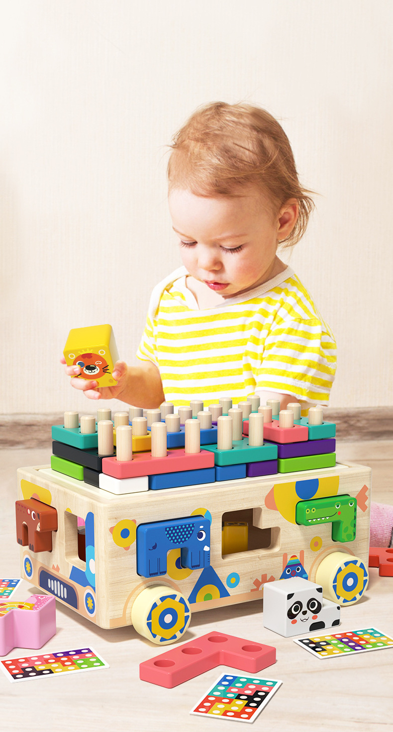 Educational Shape Matching Intelligence Car For Kids And Toddlers_voghion.com