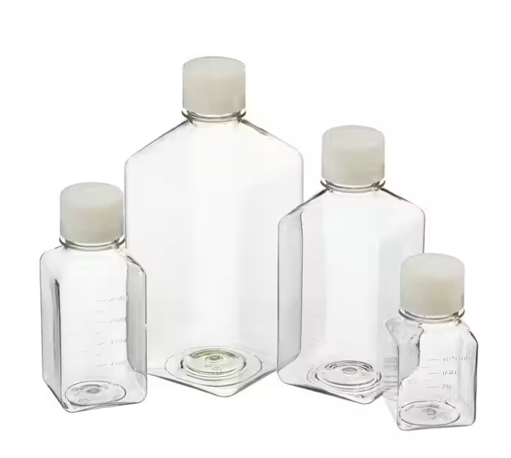 Nalgene耐洁342040-1000 1000mlPET诊断瓶HDPE盖无菌血清瓶带刻度