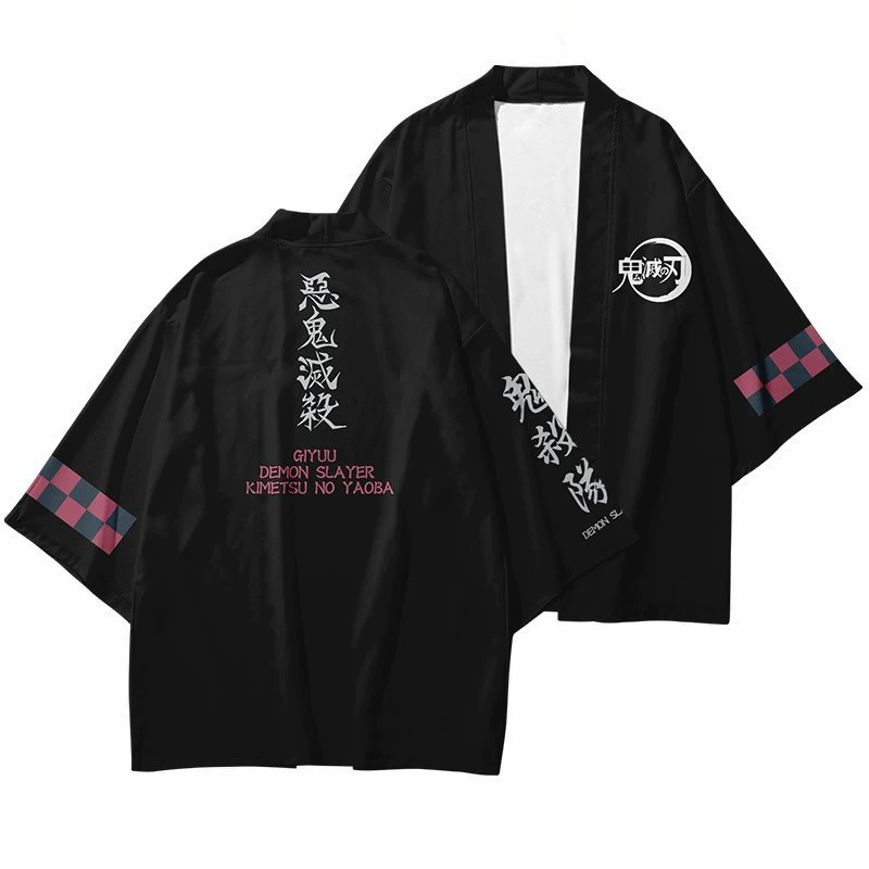 Первые часы аниме Ghost Destroy Digital Printing Covered Cloak Cloak Kimono Weaving