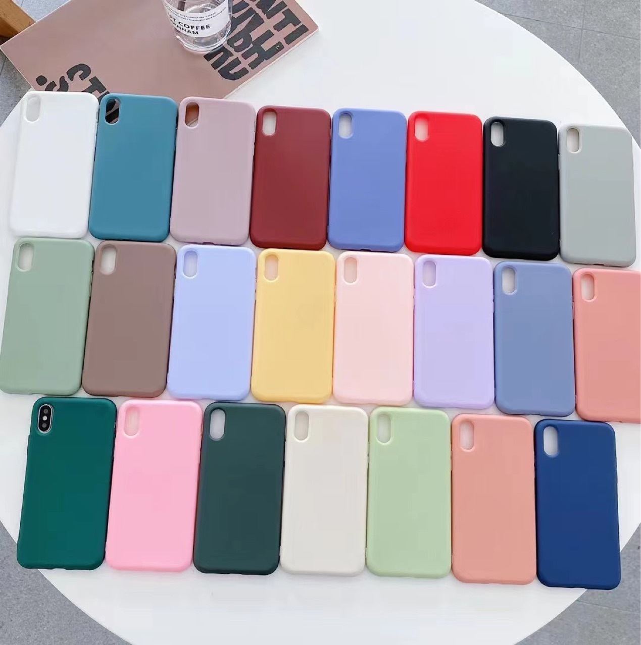 简约马卡龙TPU手机壳适用iPhone17promax保护套苹果16软壳13/14女
