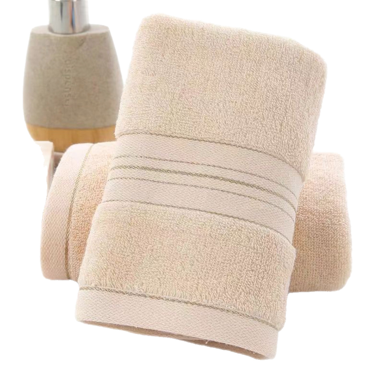 Toalha de rosto em cetim de seda dourada, puro algodão, para uso doméstico e banho. Macia, absorvente e respirável de alta qualidade._voghion.com