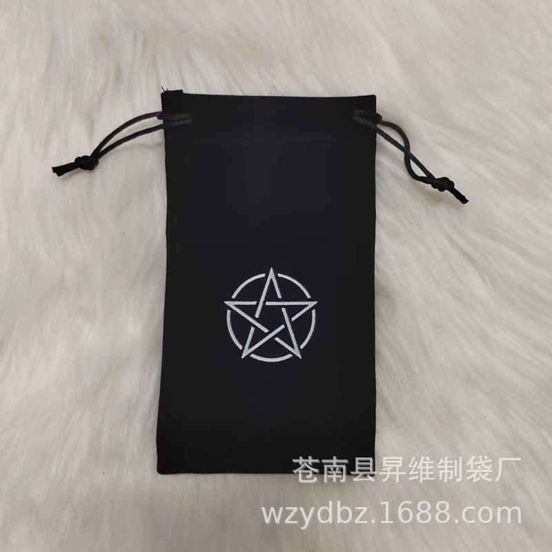 Bolsa negra de cinco estrellas; 18*11.5cm