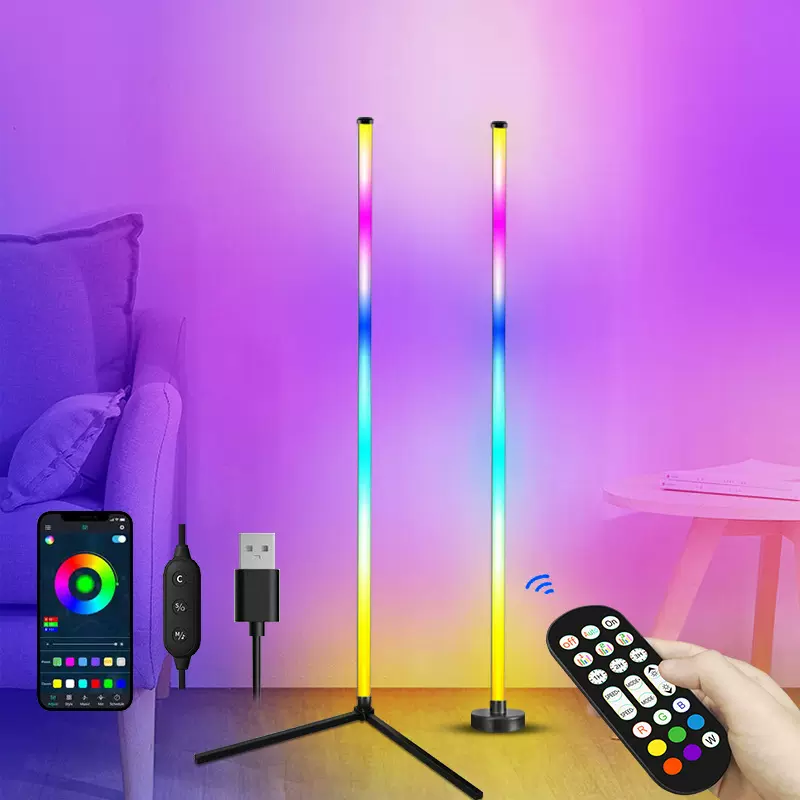 定制北欧led拼接氛围灯落地灯电竞拾音灯客厅卧室台灯夜灯小夜灯