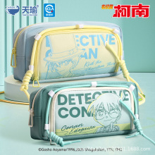 正版授权名侦探柯南笔盒大容量文具盒耐脏中小学生笔袋小众不撞款