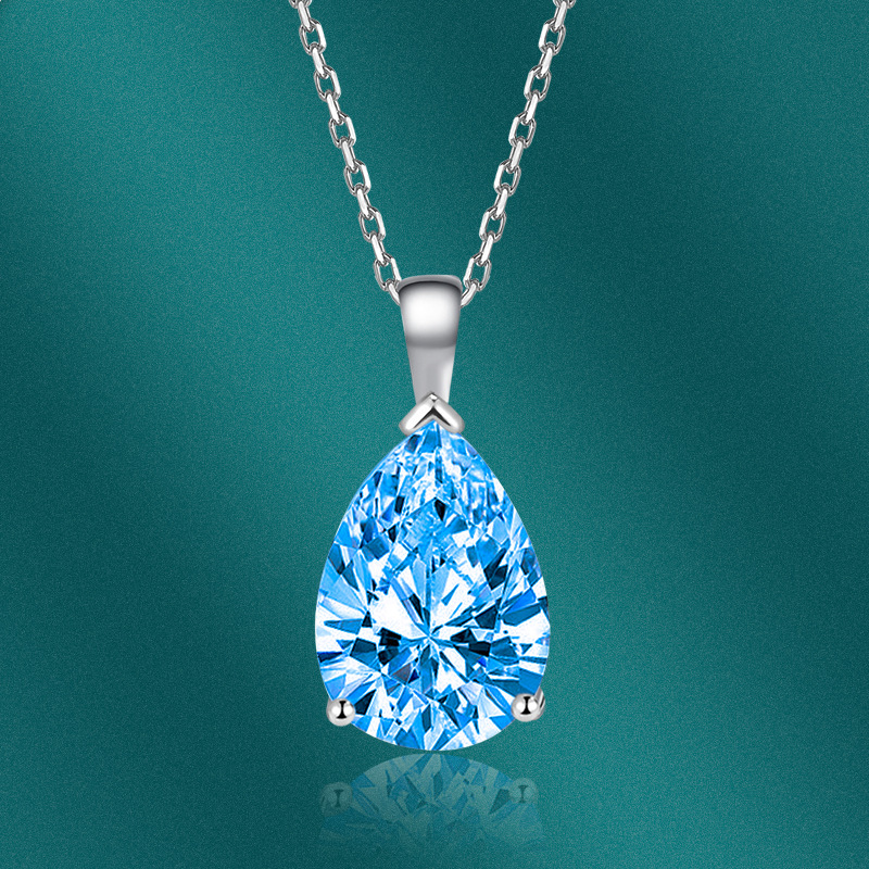 Water Droplets Pattern Women'S Gender Copper Artificial Diamond Water Droplets