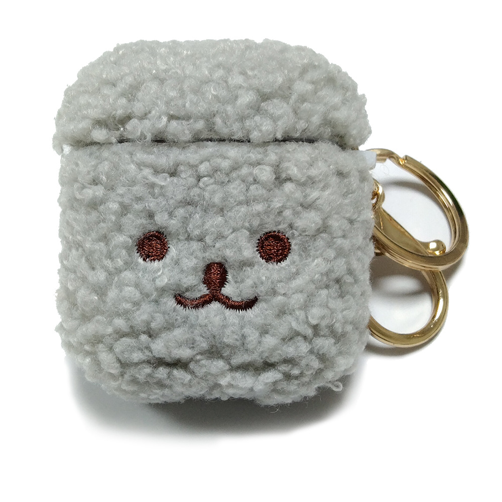 Adecuado para Apple headset protector Shell airpodspro1/2/3 generación cubierta del auricular mullido bordado muñeca soft shell