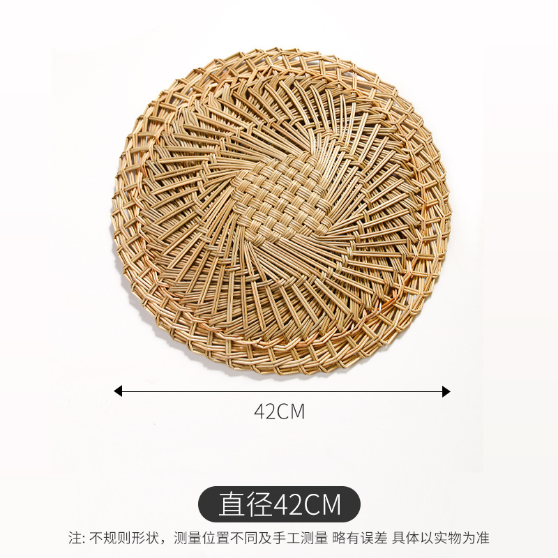 Al por mayor bolos al vapor almohadilla de aguja de pino almohadilla de hierba redonda tejida a mano cabeza de bolos al vapor cojín de jaula pequeña cojín de bolos de paleta