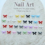 工厂定制美甲饰品立体树脂卡通点钻领结美甲配饰厂家定制现货速发