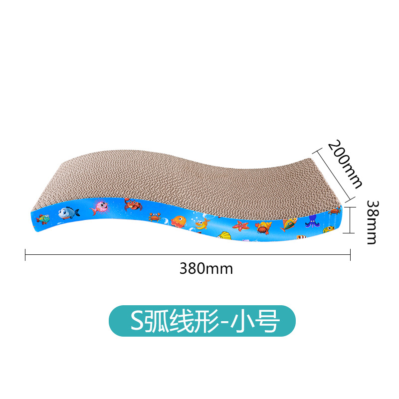 Juguetes para gatos, rascador para gatos, cama para gatos todo en uno, suministros duraderos y que no se desprenden, rascador de cartón corrugado para aliviar el estrés.