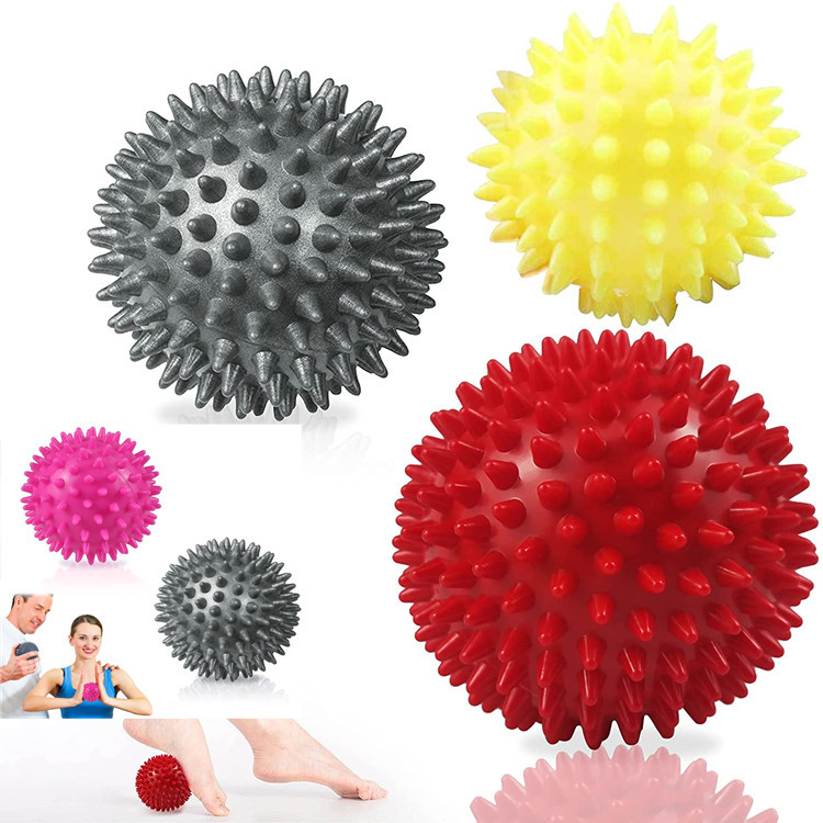 7.5cm9.5cmPVC thorn ball massage acupuncture point grip ball tip nail fascia yoga ball fitness ball hedgehog ball