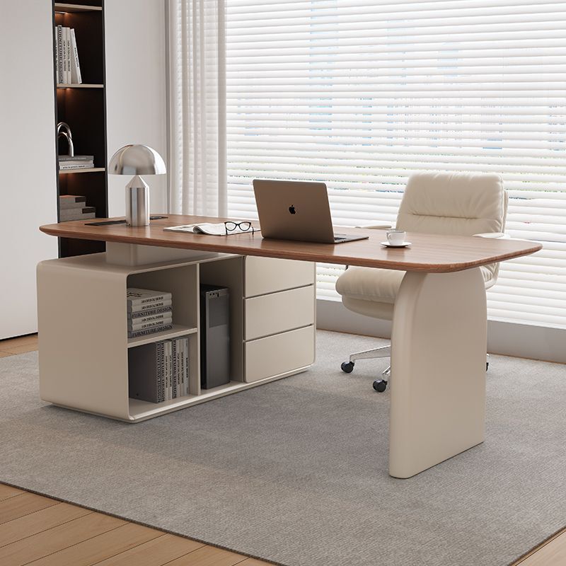 Italian-Style Modern Study Corner Computer Desk, French-Style Light Luxury High-End Home Simple Desk