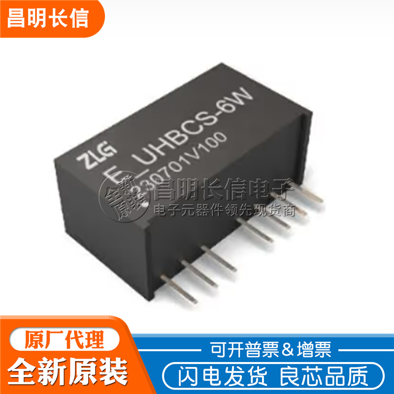 ZLG授权代理 E2424UHBCS-6W E2424UHBDD-6W 隔离DC-DC电源模块