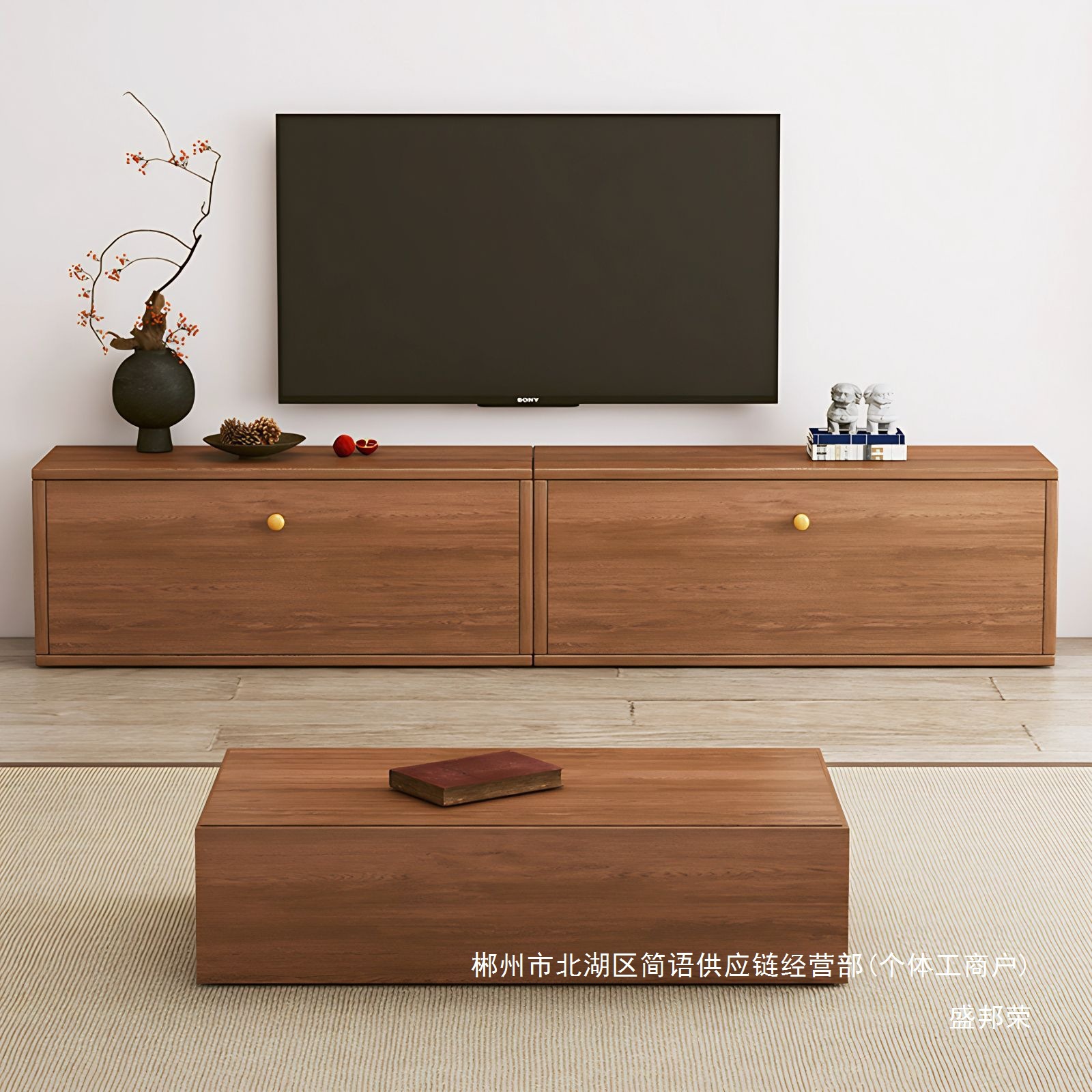 Fábrica directa gabinete de televisión sala de estar 2026 nuevo gabinete de mesa de té doméstica en un módulo de gabinete de almacenamiento de dormitorio