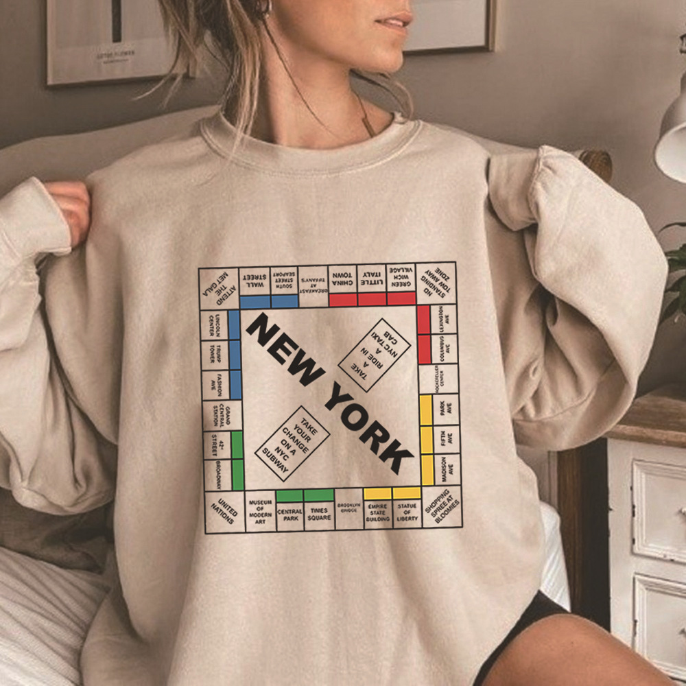 New York Monopoly Sweatshirt and Just Like That Hoodied New