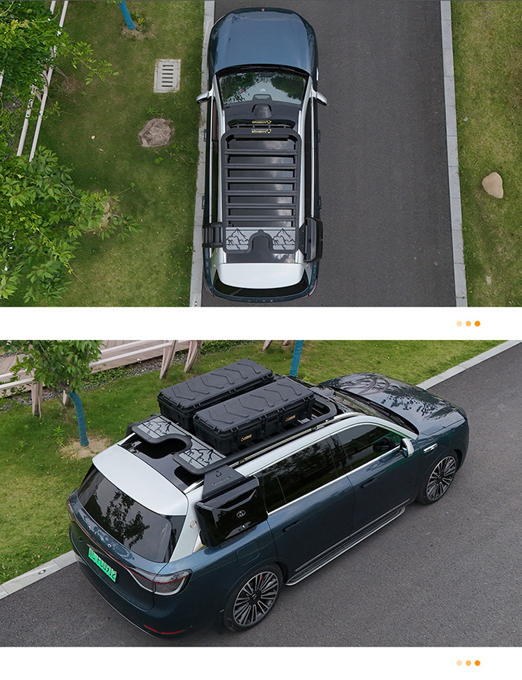 Ask the world M9 roof rack roof frame ladder school bag side account equipment box mountain step curve roof platform travel ladder