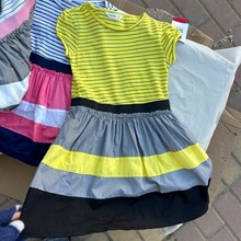 俄牌25新Gee棉质连体裙 中小童短袖夏季夏天裙子礼服