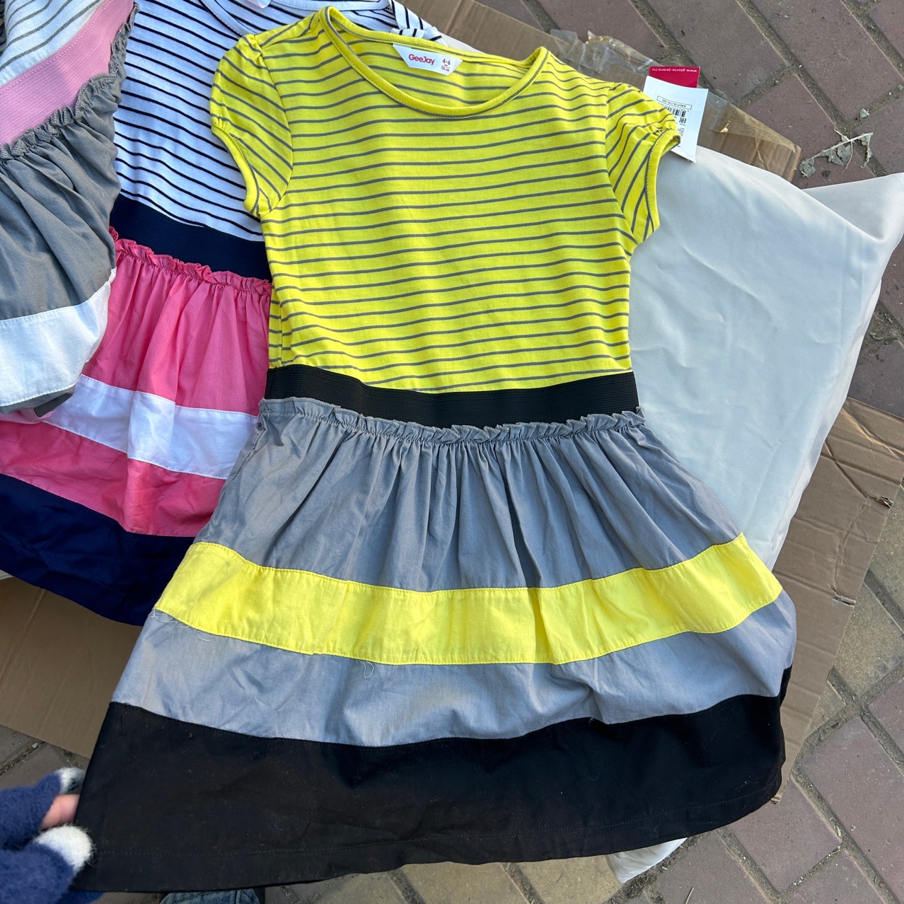 俄牌25新Gee棉质连体裙 中小童短袖夏季夏天裙子礼服