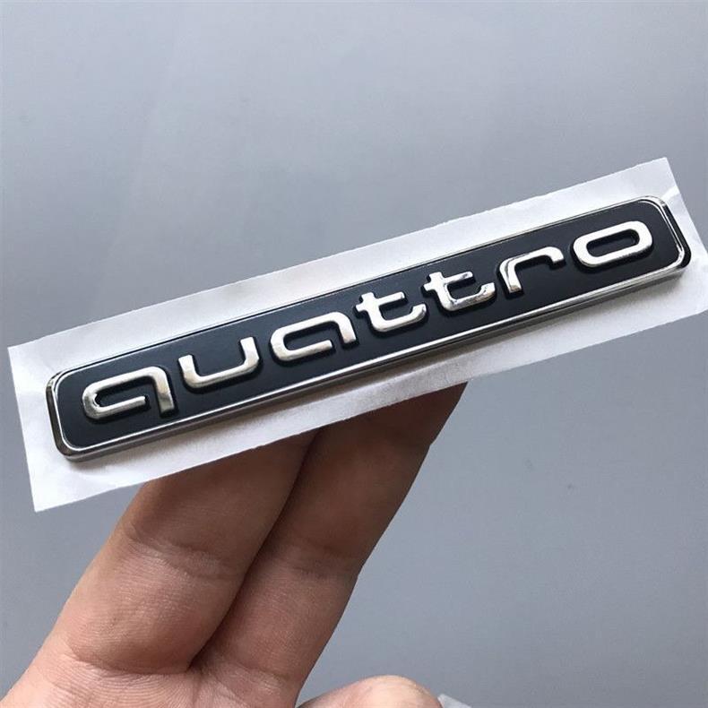 Suitable for Audi rear lettering and four-ring emblem, A6L, A4L, A8L/Q3/Q5/Q7 rear lettering and car emblem