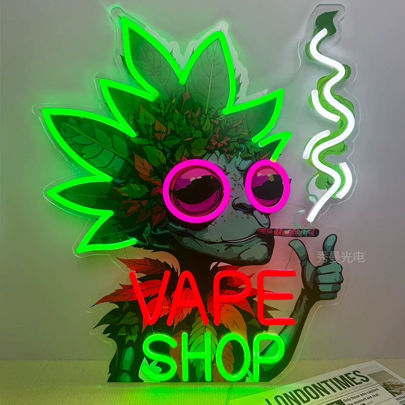 VAPE SHOP SMOKE SHOP LED SIGN SMOKE NEON Дымчатые неоновые световые знаки для курящих