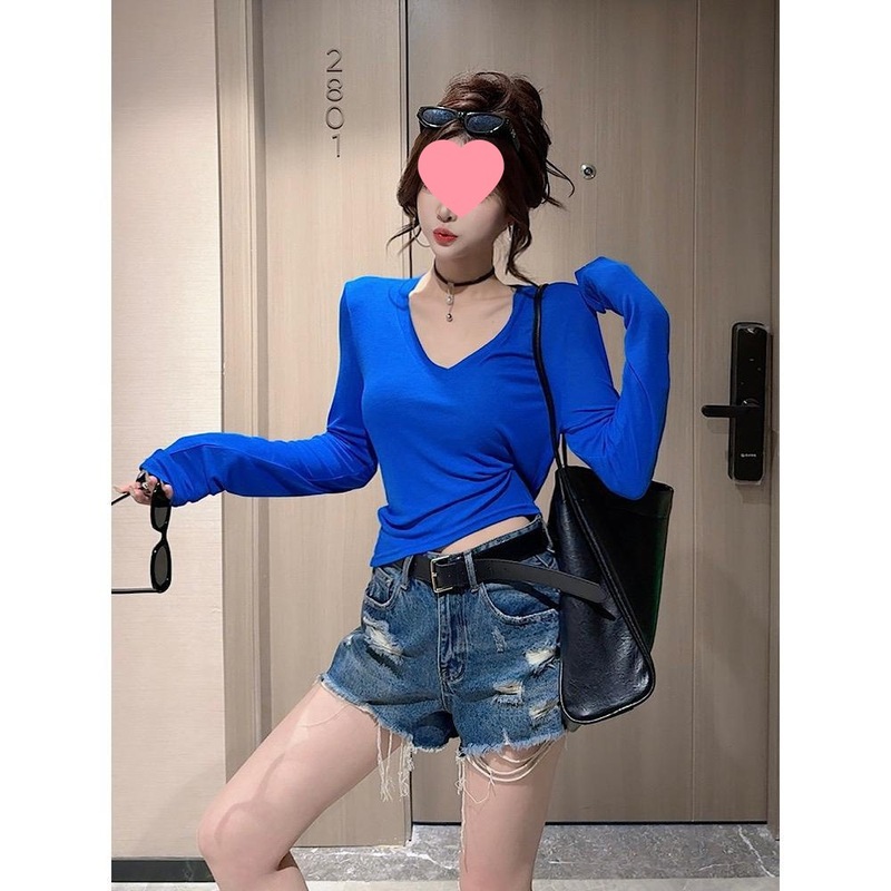 【CCDZ】夏季新品时尚百搭显瘦V领轻薄款防晒上衣女|undefined