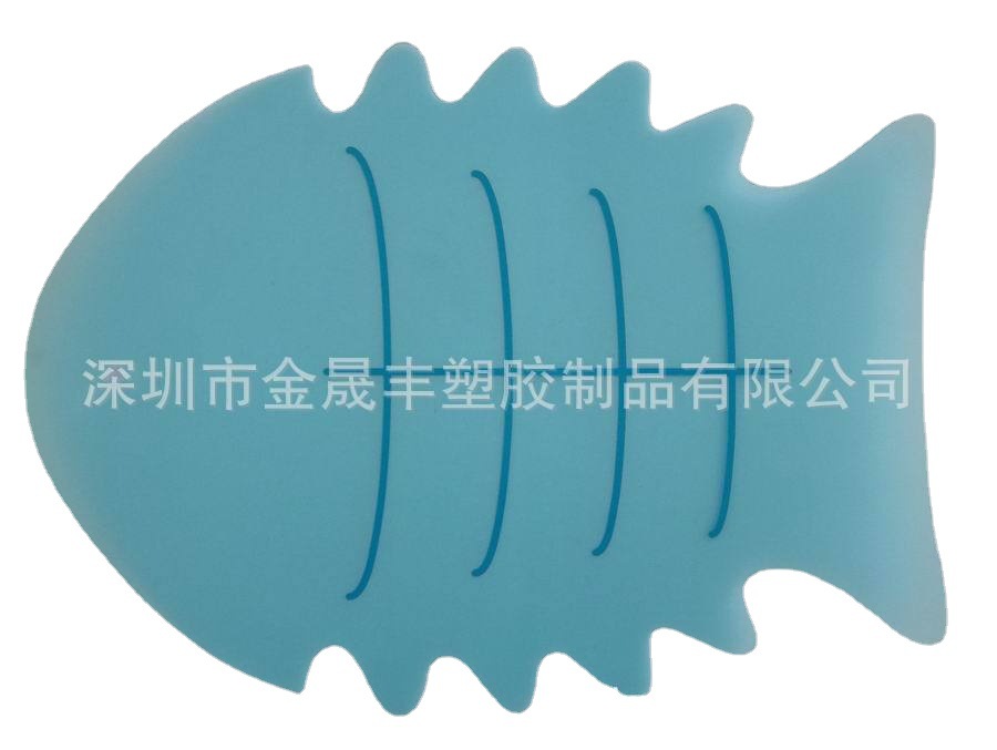 深圳厂家 鱼形pvc餐垫卡通异形pp餐垫 支持印刷ding制