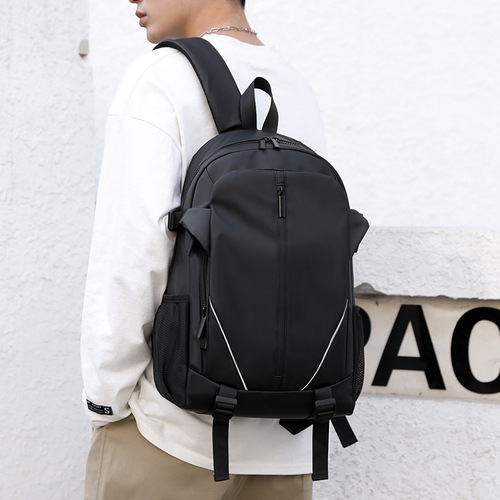 Cross-border new fashion backpack men's casual water-repellent travel bag computer bag backpack student school bag men's bag