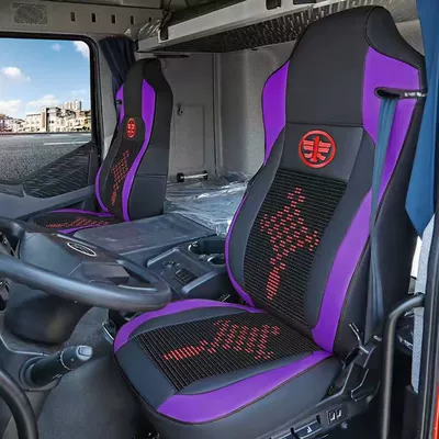 J6L J6M Decorative J7 All-Inclusive | Seat cushion, seat cover - high-end-model-chinese-ice-silk-model-black-and-purple-alone-main-drivers-piece