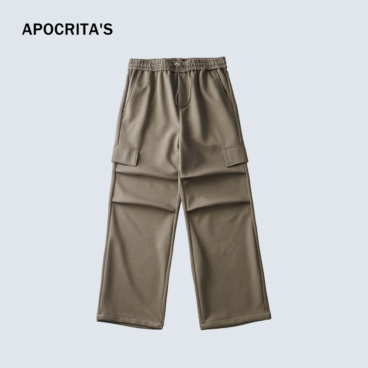 Sin devoluciones ni cambios【Liquidación por tiempo limitado a un precio súper bajo】Pantalones casuales holgados y rectos para hombre APO, para otoño e invierno