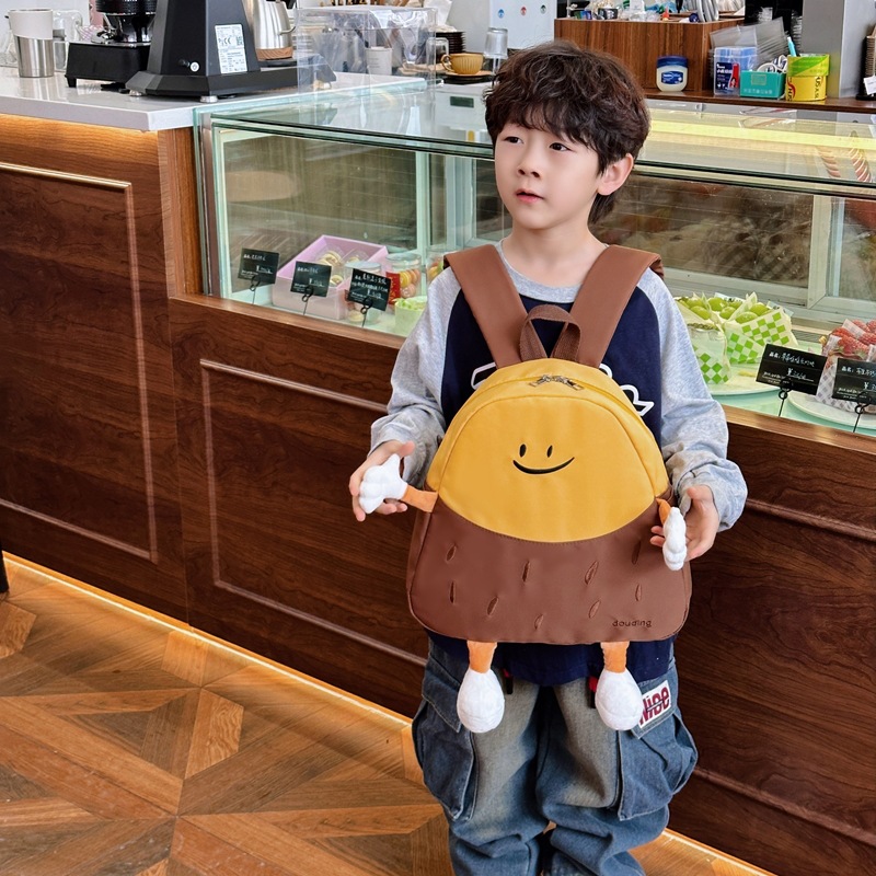 Mochila escolar para niños kindergarten bebé niños y niñas lindo feo lindo mochila de reducción de carga ligera mochila de dibujos animados