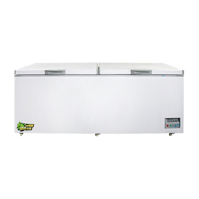 Congelador horizontal de la temperatura del hogar comercial del congelador del tubo de cobre congelado lleno del congelador de la solo-custodia