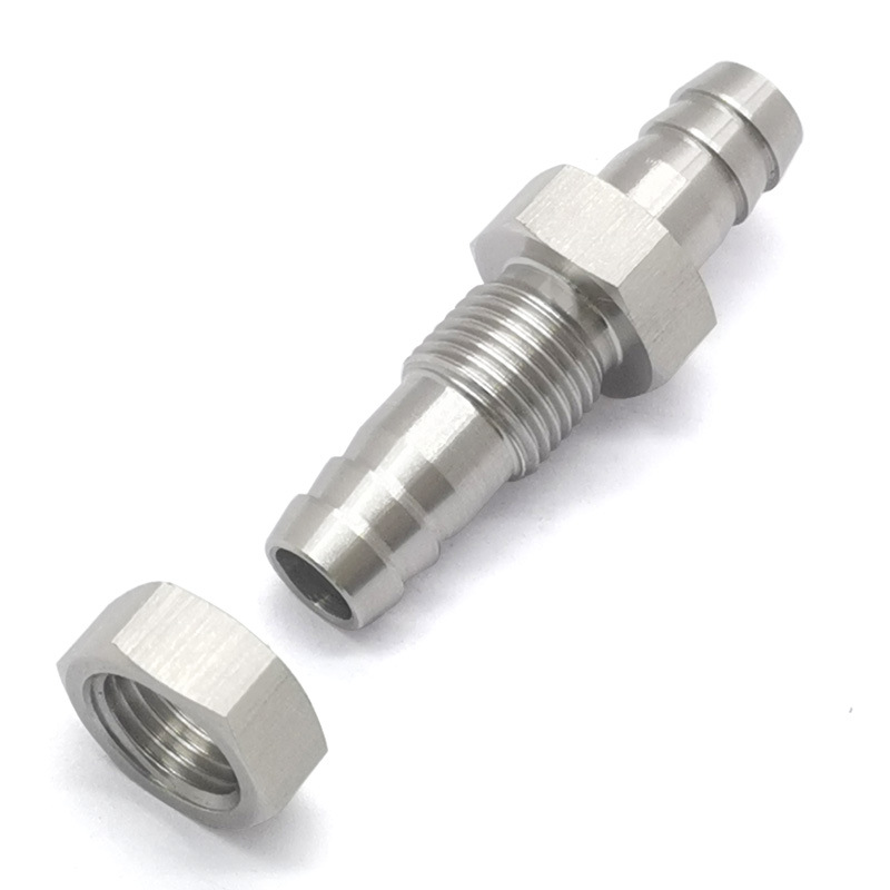 Conector de Placa Hexagonal de Acero Inoxidable 304 con Espiga para Manguera de 3/8, Reductor de Grifo, Accesorios de Conexión para División de Manguera