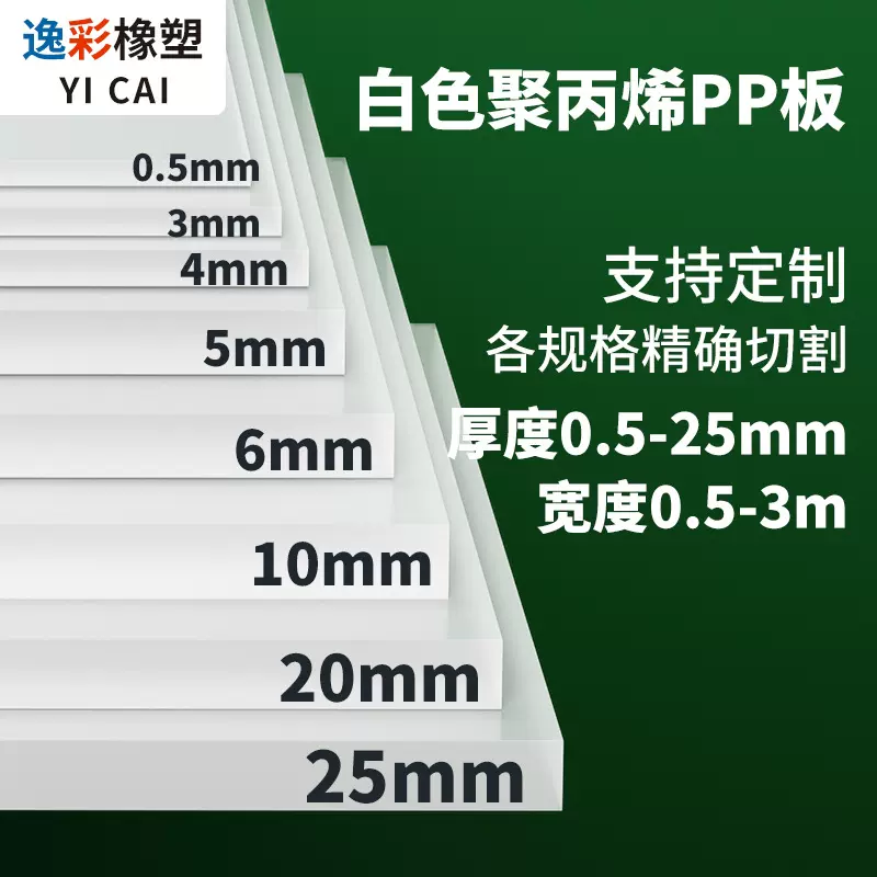 PP板材耐腐蚀白色PP板防滑耐磨承重垫板储水箱用板塑料板
