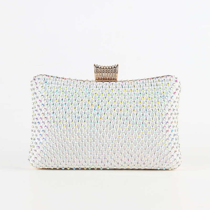 Bolso de hombro de las axilas del embrague transfronterizo bolsa de noche de la moda del Partido de la cadena bolso hecho a mano con diamantes incrustados banquete entrega del todo partido