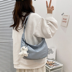 Large-capacity nylon cloth single-shoulder bag women 2021 new fashion versatile cross-body bag internet celebrity underarm bag 