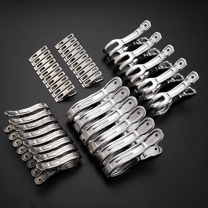 Large Stainless Steel Clips for Drying Quilts, Small Clips for Drying Clothes, Windproof Clips for Drying Clothes and Quilts