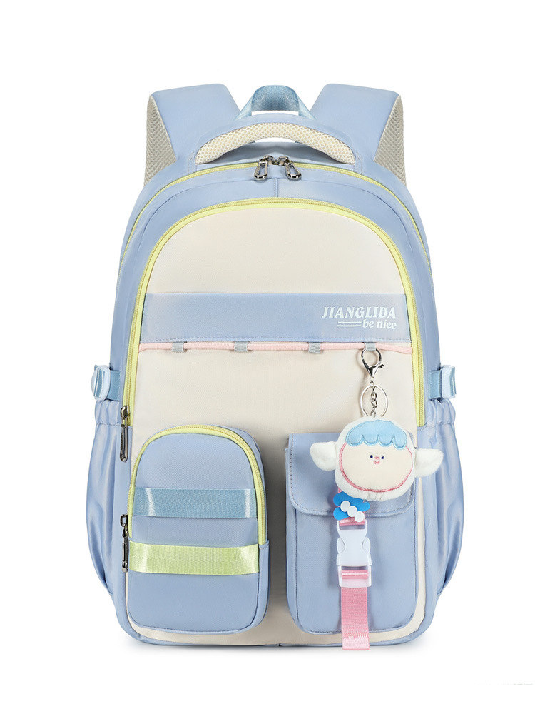 Mochila escolar para estudiantes de secundaria nueva para mujer con bolsa de matrícula
