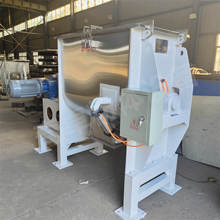 奇卓卧式厂家供应保温砂浆卧式螺带混合机 二维不锈钢搅拌机
