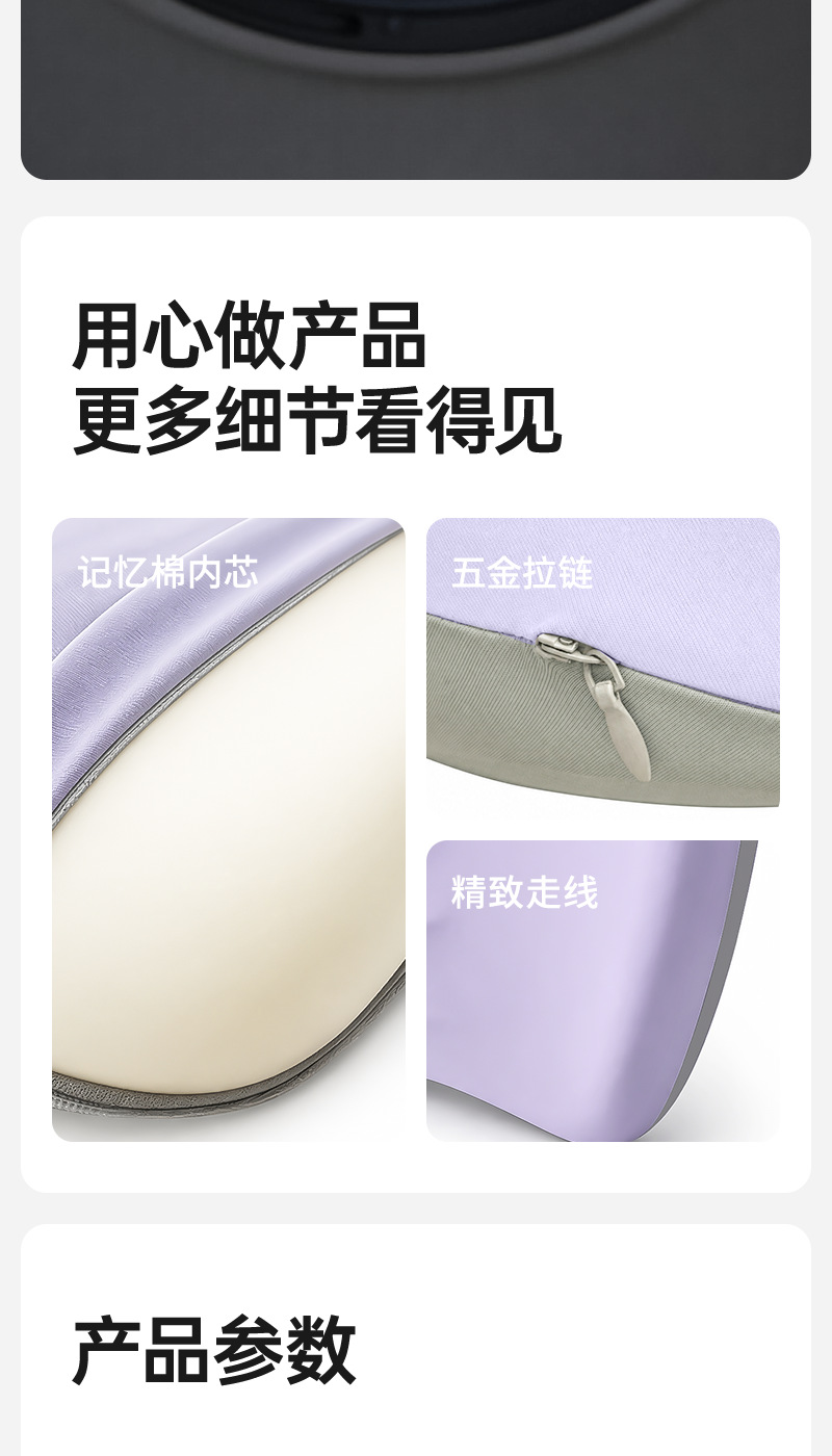 Customized Car Lumbar Support for Women, Memory Foam Slow Rebound Curved Lumbar Support Seat Backrest Cushion Lumbar Pillow