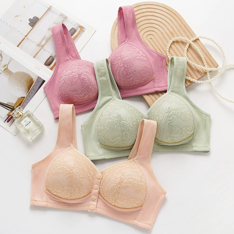 Underwear for mother, thin wireless bra, tank top, for middle age, plus size