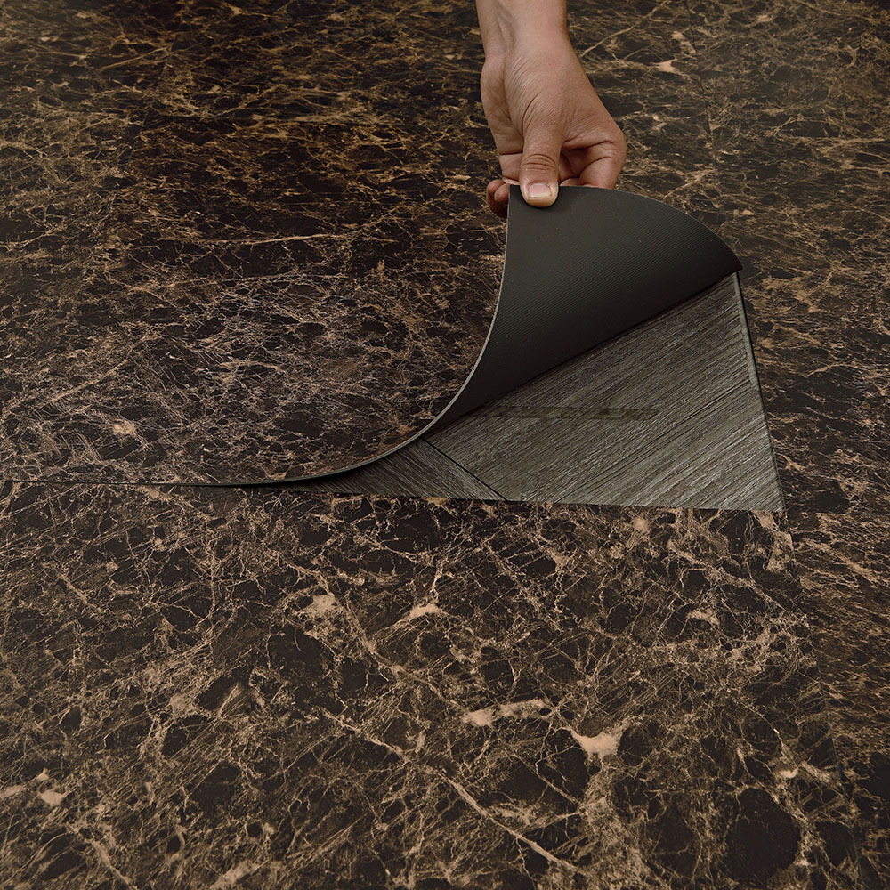 우아한 스톤 패턴 바닥 스티커