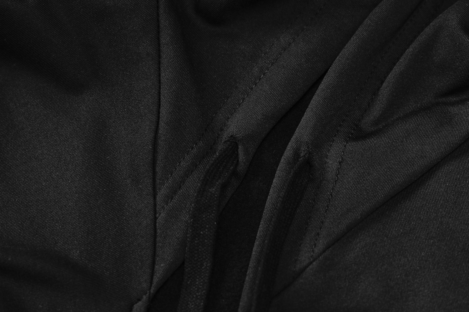 new hooded V-neck long-sleeved solid color pullover slim fit hip dress NSJYF58026